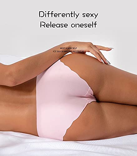 VISSAY Women's Seamless Underwear - Breathable Stretch Bikini Panties for Everyday Comfort | Soft & Supportive Underwear for Workout, Yoga & Daily Wear