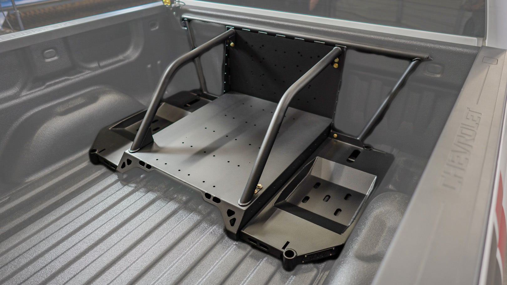 2007-2018 Chevy/GMC 1500 SDHQ Built-In Bed Chase Rack - Heavy Duty Off-Road Truck Accessory for Overlanding & Adventure Gear Storage