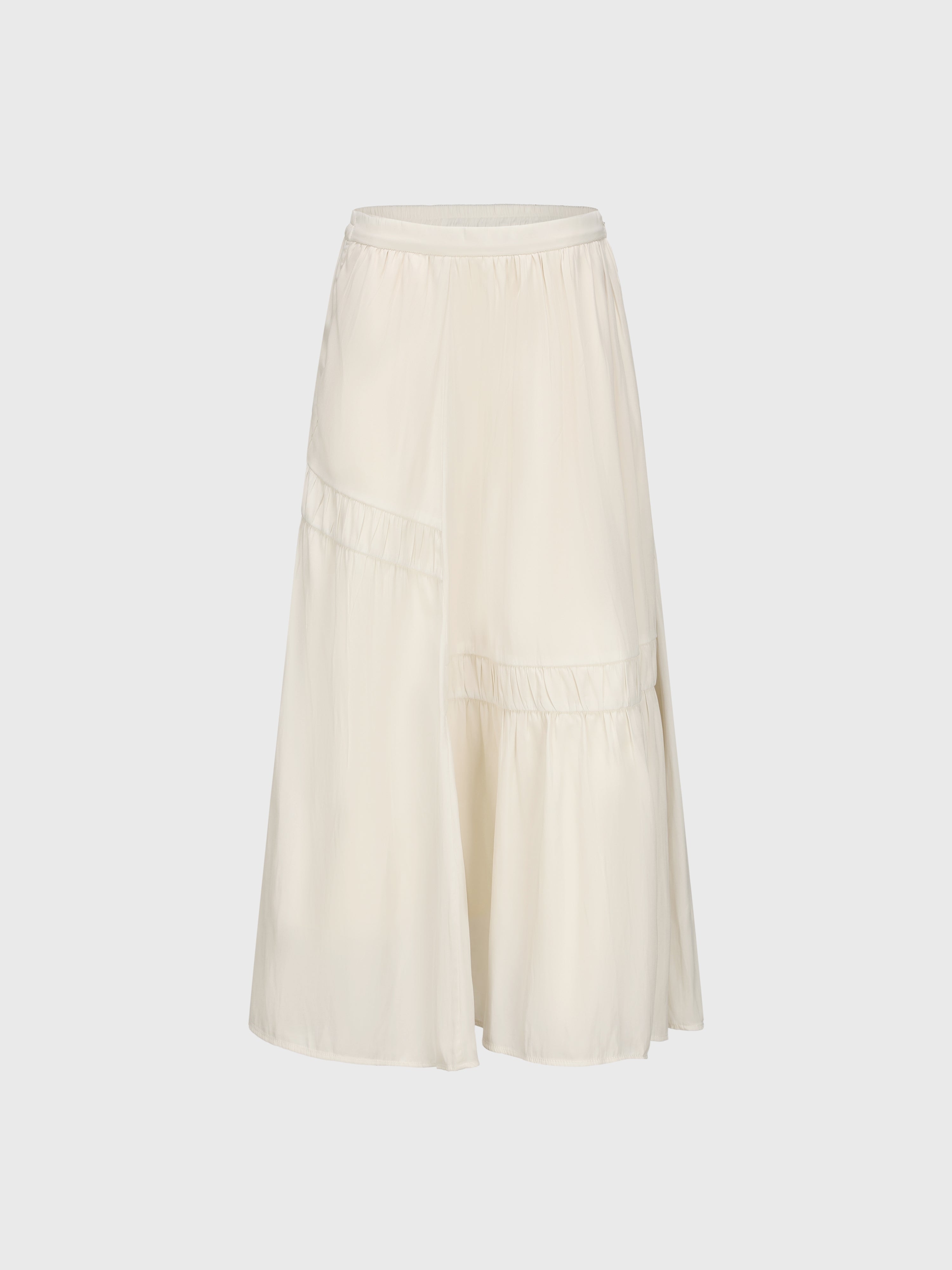 Elegant Flounce Maxi Skirt for Women - Boho Summer Beach Dress with Side Slit | Perfect for Vacations, Weddings & Date Nights