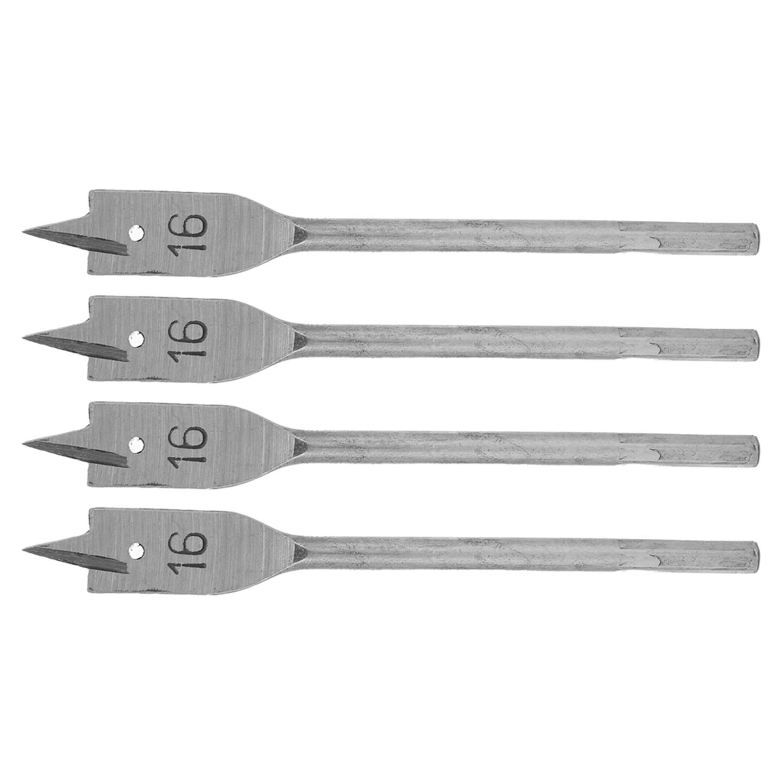 High Carbon Steel Spade Drill Bit Set - Hole Opening & Boring Wood Drill Bits for Woodworking, DIY Projects - Perfect for Cabinet Making, Furniture Repair, and Home Improvement