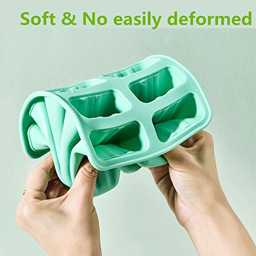 10-Piece Silicone Popsicle Molds BPA Free with 15 Sticks - Easy Release Ice Pop Makers for Summer Treats, Kids Snacks & DIY Frozen Desserts at Home