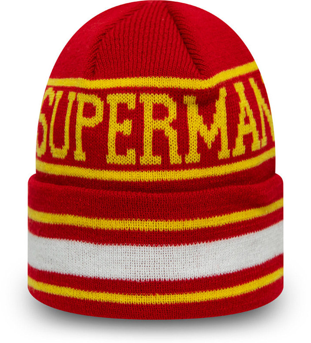 Superman DC Comics Character Knit Beanie for Kids - New Era Winter Hat for Boys & Girls - Perfect for Cold Weather, Outdoor Activities & Superhero Fans