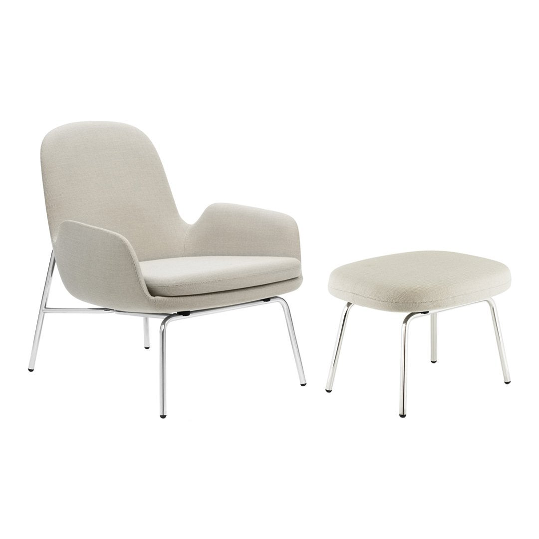 Modern Era Lounge Chair - Low Profile Mid Century Design for Living Room, Bedroom & Office - Comfortable Relaxing Armchair with Wooden Legs