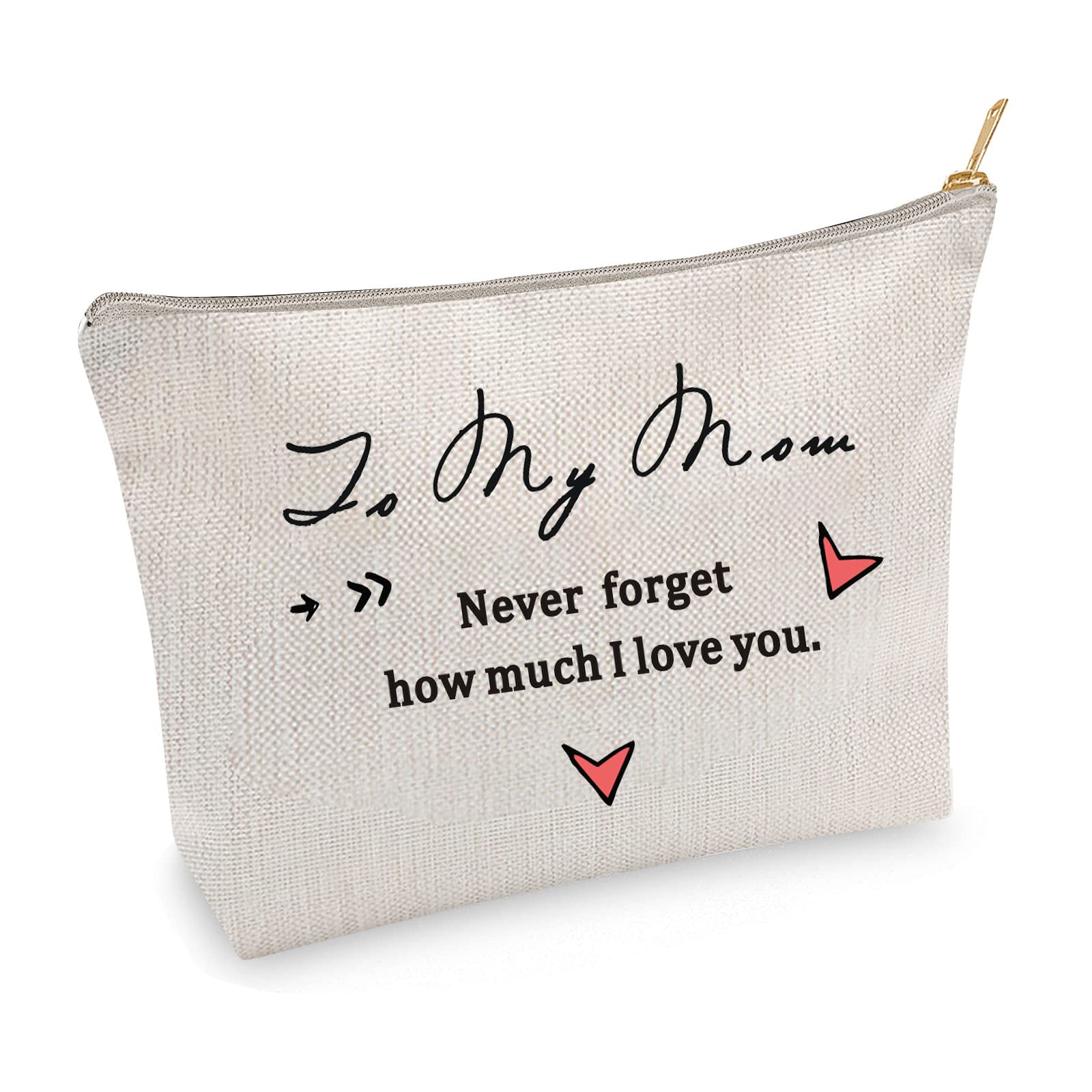 Unique Mothers Day Gifts from Daughter - Personalized Makeup Bag for Mom, Best Friend Birthday & Friendship Gift, Women's Toiletry Bag for Christmas, Travel, Spa & Daily Essentials
