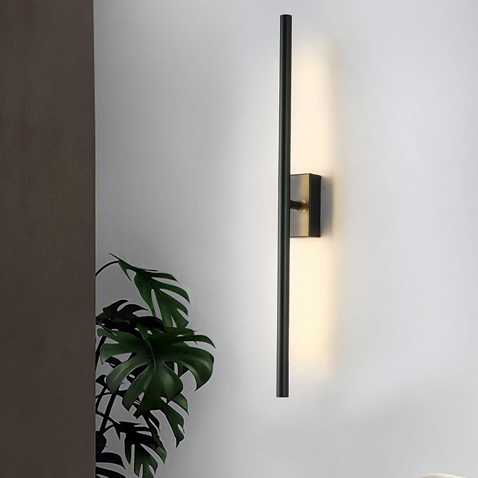 2 Pack Modern LED Linear Wall Light - Slim Bar Mirror Light for Bathroom, Corridor, Living Room, Bedroom & Indoor Spaces - Perfect for Ambient, Task & Accent Lighting