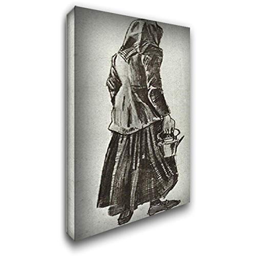 Vincent Van Gogh 'Woman with Kettle' 16x24 Gallery Wrapped Canvas Art Print - Perfect for Living Room, Bedroom & Office Wall Decor