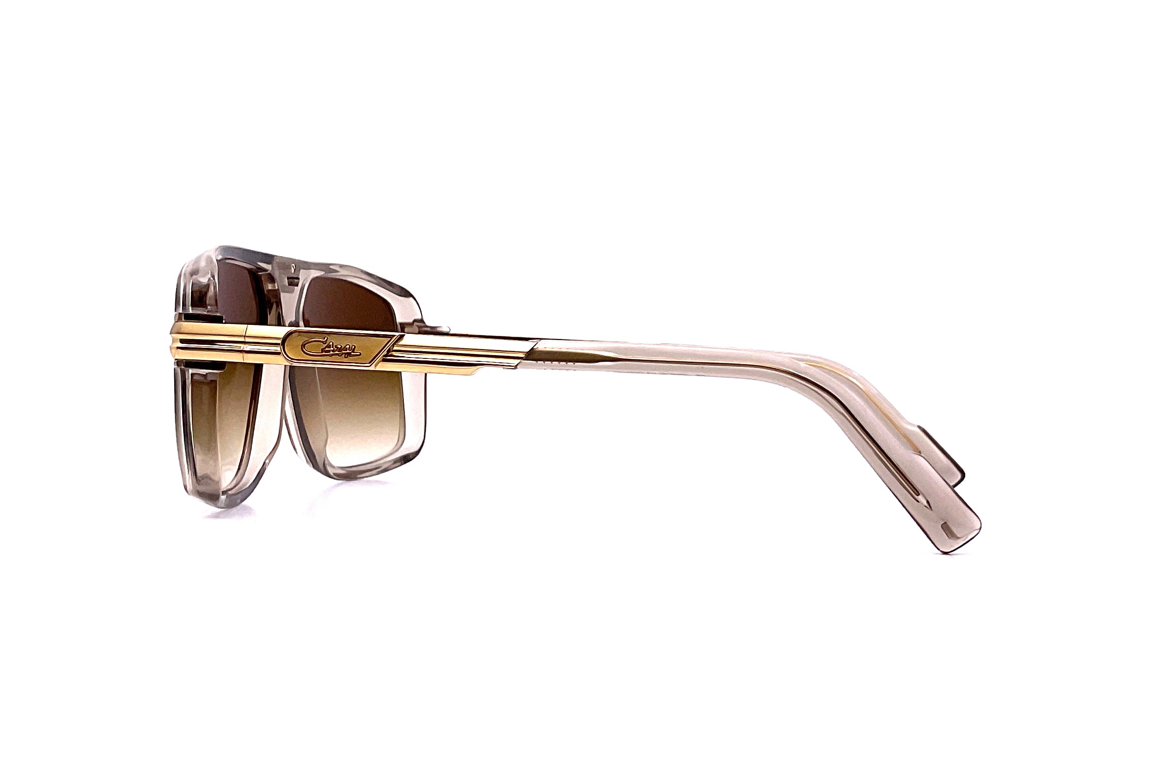 Cazal 6032/3 Sunglasses - Brown & Gold Frame with UV Protection - Stylish Retro Aviator Sunglasses for Men & Women - Perfect for Outdoor Activities, Driving, and Fashion Accessories