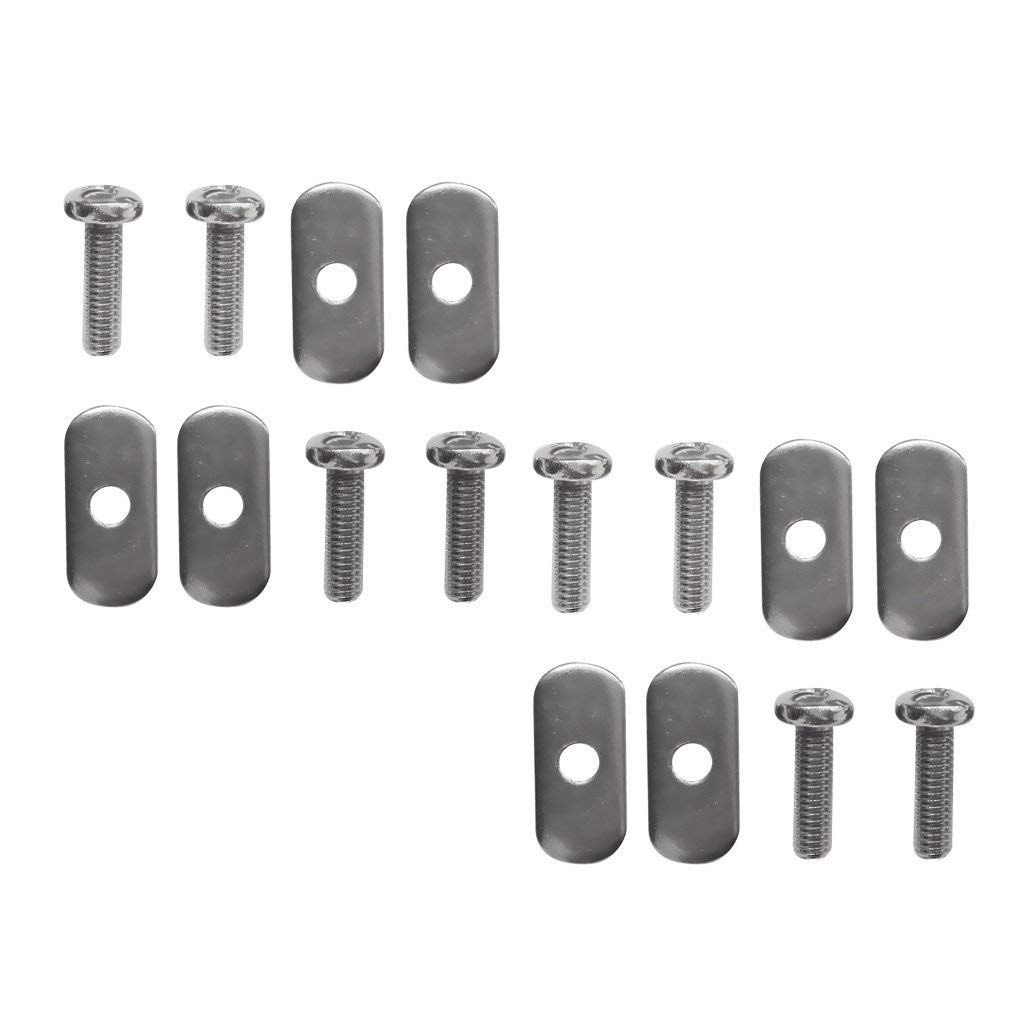 8 Sets Kayak Track/Rail Screws and Nuts - Stainless Steel Marine Hardware Kit for Kayaks, Canoes & Boats - Secure Mounting for Fishing Rod Holders, GPS Devices & Accessories