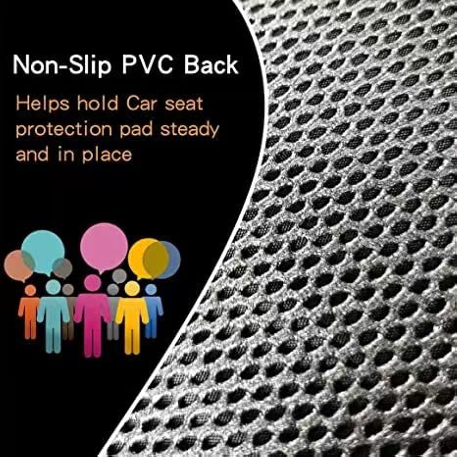 FunBliss Premium Car Seat Protector for Child Safety Seats - Thickest Padding Auto Seat Cover Mat to Protect Leather & Fabric Upholstery, PVC Leather Reinforced Corners - Perfect for Baby Car Seats, Strollers & Travel Accessories