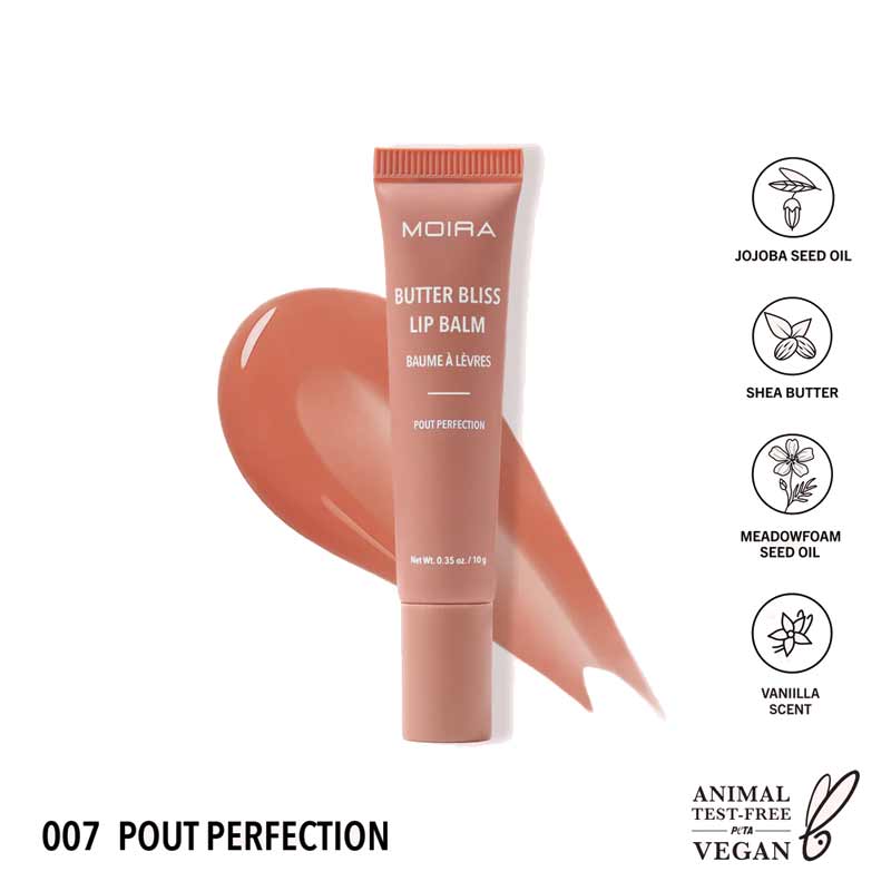 MOIRA Butter Bliss Lip Balm - Hydrating & Nourishing Lip Care for Dry, Chapped Lips | Perfect for Winter, Travel & Daily Moisturizing