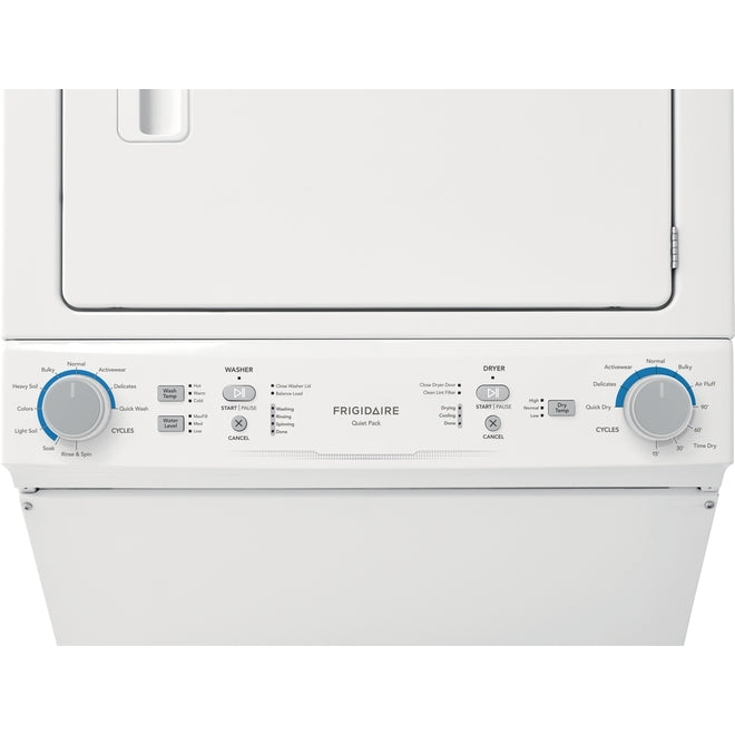 Frigidaire FLCE752CAW 4.5 Cu. Ft. Washer and 5.6 Cu. Ft. Dryer Laundry Center - White, Energy Star Certified - Perfect for Apartments, Small Homes & Space-Saving Laundry Solutions