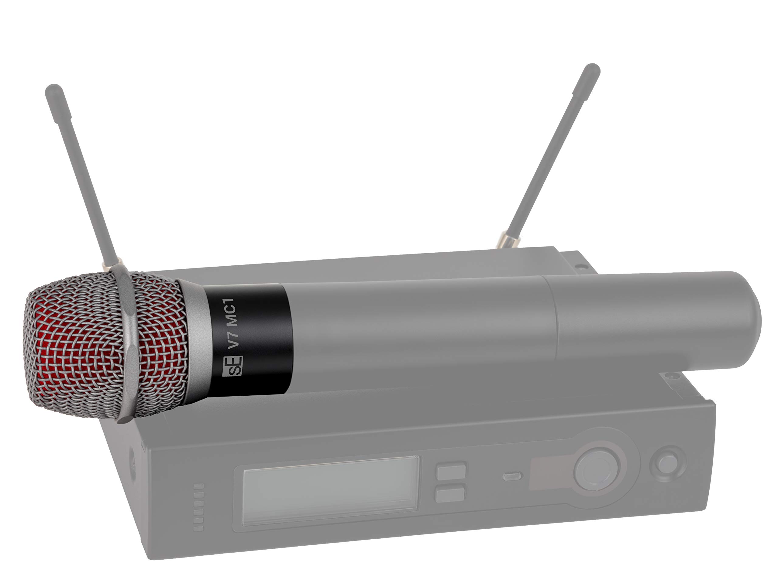 SE ELECTRONICS V7 Mic Capsule for Shure Wireless Systems - Professional Black Microphone Replacement - Perfect for Live Performances & Studio Recording
