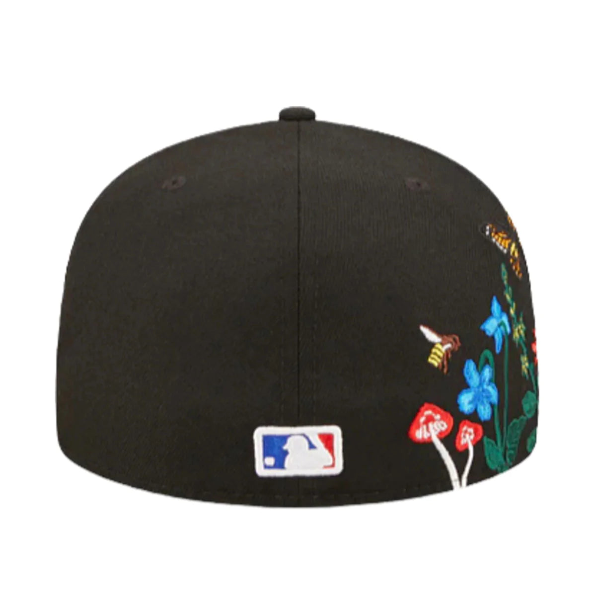 Chicago White Sox Blooming Black 59FIFTY Fitted Hat for Men - Official MLB Baseball Cap for Sports Fans & Streetwear Fashion