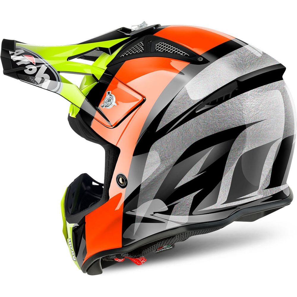 Airoh Aviator 2.2 Revolve Orange Helmet - Lightweight Motorcycle Helmet for Men & Women - DOT & ECE Certified - Perfect for Street Biking, Commuting & Urban Riding