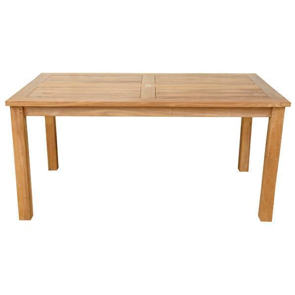 Modern Rectangular Dining Table - Solid Wood Kitchen Table for 6 - Farmhouse Style Dining Room Furniture for Home & Restaurant Use