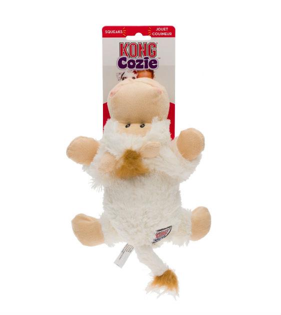 Kong Cozie Durable Dog Chew Toy - Interactive Pet Chew Toy for Small & Medium Dogs - Perfect for Playtime, Training & Anxiety Relief