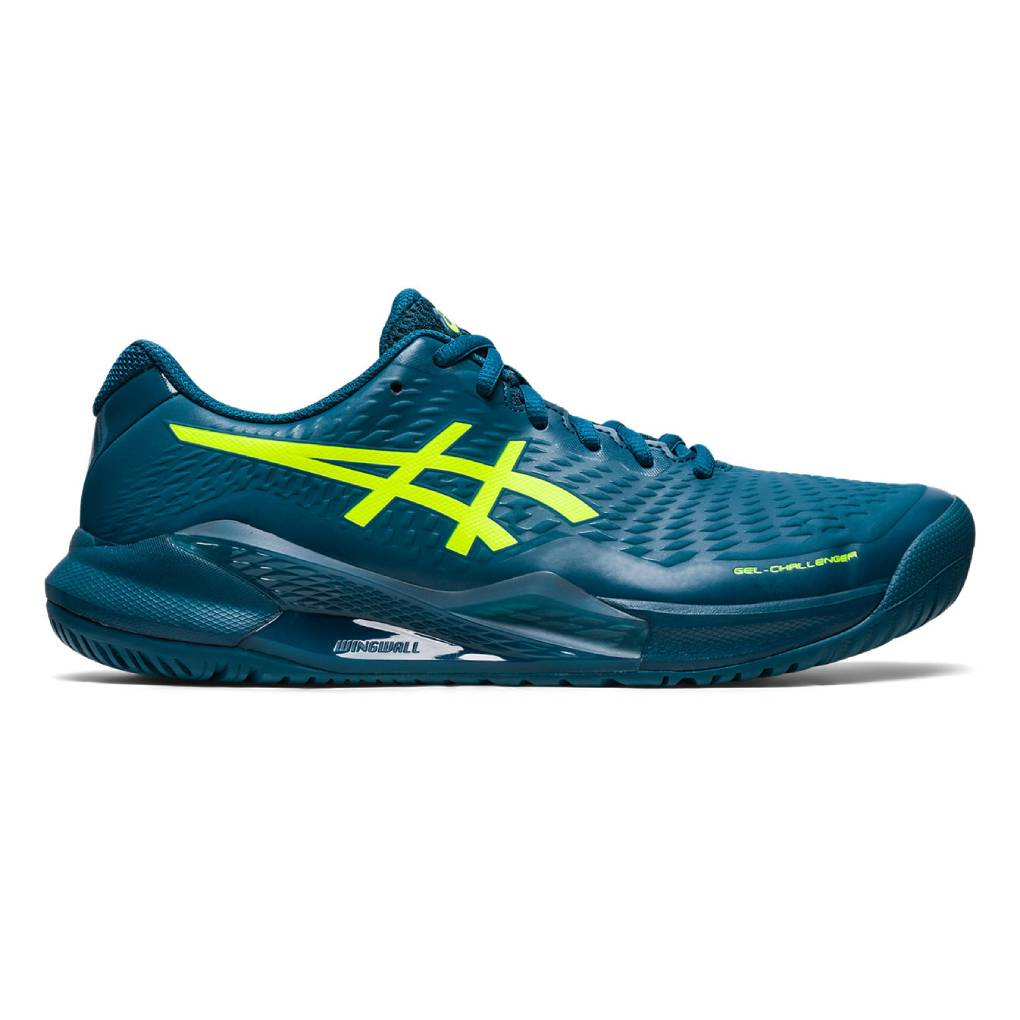 ASICS Gel Challenger 14 Men's Tennis Shoes - Lightweight Performance Court Shoes for Men in Blue/Yellow | Perfect for Hard Court & Clay Court Tennis Matches