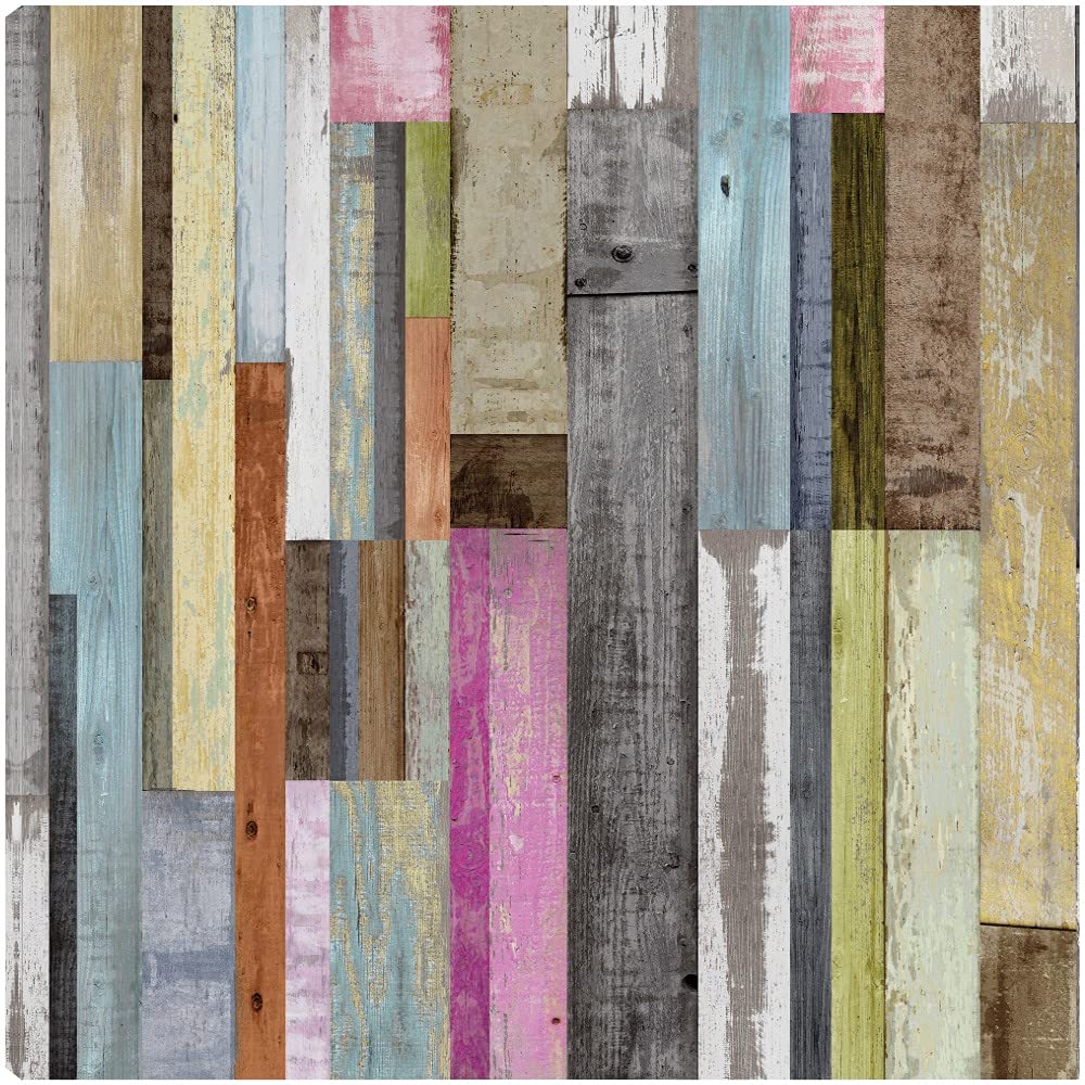 Along the Grain II by Paul Duncan - Premium Fine Art Canvas Wall Decor for Living Room, Bedroom, Office & More - Ready to Hang 22x22 Inch - Modern Home & Office Decoration