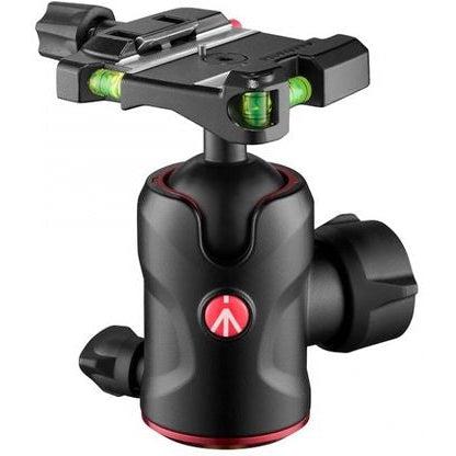 Manfrotto 496 Center Ball Head with Quick Release Plate - Professional Camera Tripod Head for DSLR & Mirrorless Cameras - Perfect for Photography, Videography & Travel Shooting