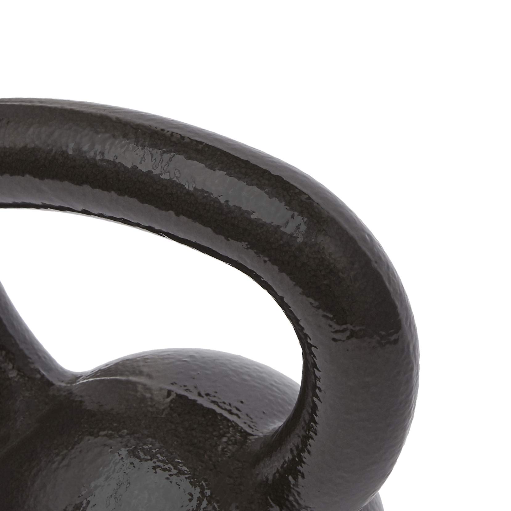 Amazon Basics Cast Iron Kettlebell - 5-50 lbs Weight Options for Home Gym, Strength Training & CrossFit Workouts | Durable Iron Construction with Textured Grip | Ideal for Fitness, Weight Loss & Muscle Building