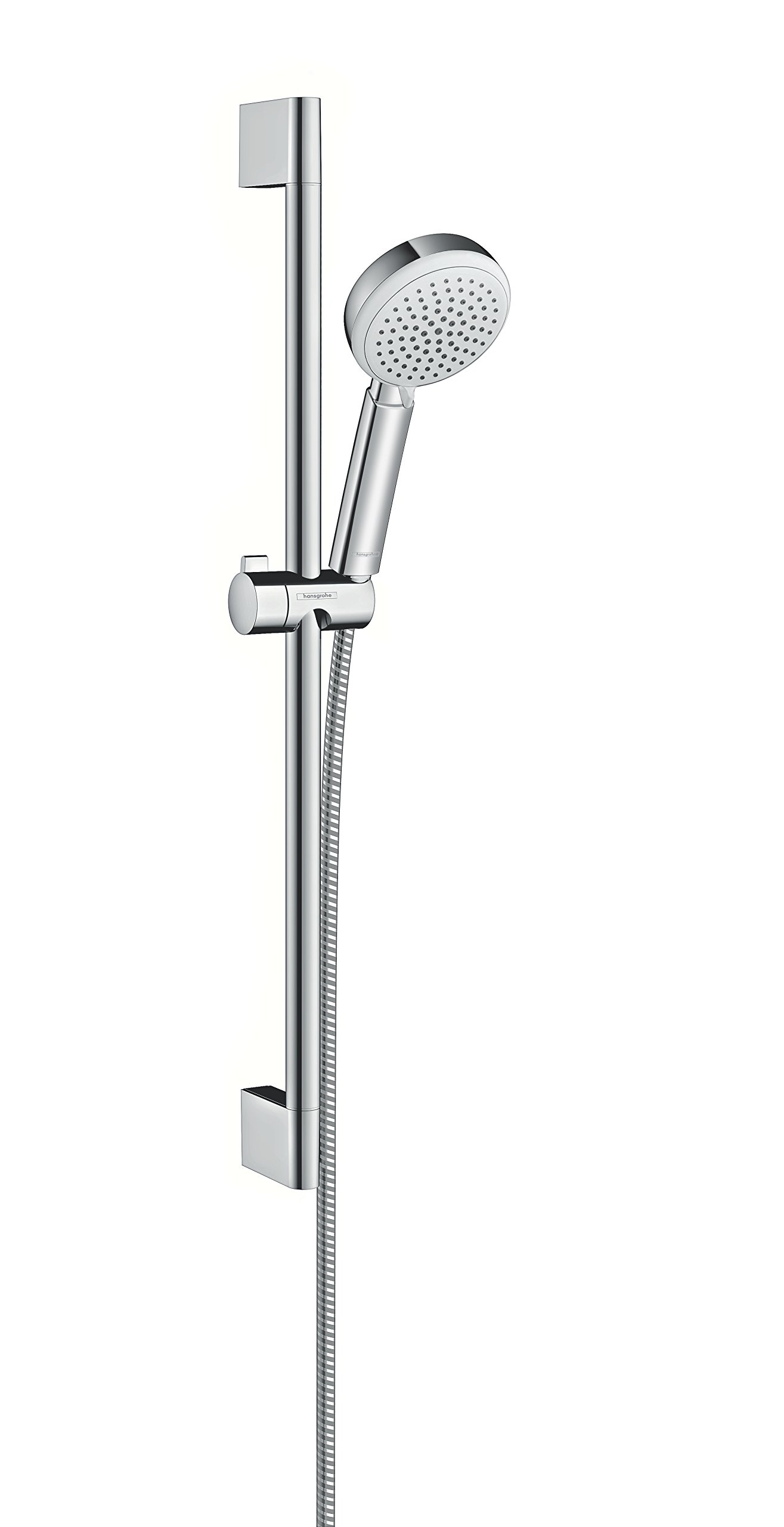 Hansgrohe Crometta 100 Shower Set Vario with 65 cm Adjustable Shower Rail - Modern Bathroom Fixture for Spa-Like Shower Experience