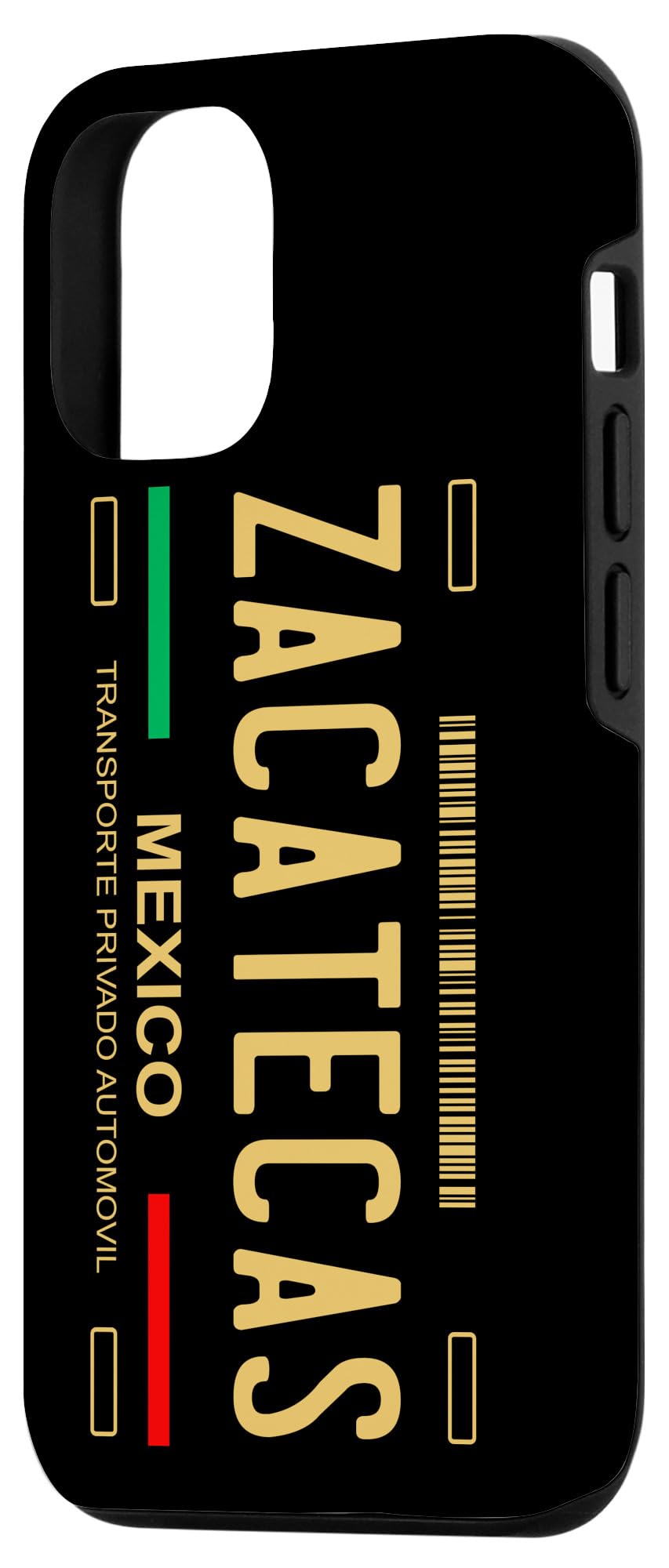 iPhone 12/12 Pro Zacatecas License Plate Phone Case - Durable Protective Cover with Unique Mexican Design - Perfect for Travel, Gifts & Everyday Use
