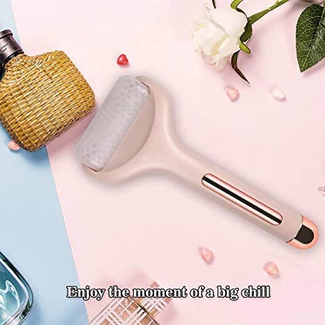 ASH CREATION Ice Roller for Face & Body - Cooling Facial Massager Tool to Reduce Puffiness, Wrinkles & Anti-Aging | Waterproof Cold Stone Therapy for Relaxing Skin Care | Perfect for Morning Routine, Post-Workout Recovery & Spa Treatments