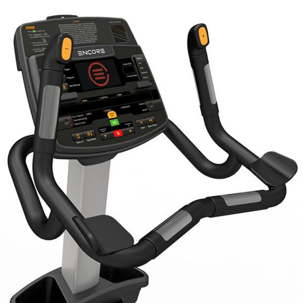 Impulse Encore Upright Exercise Bike for Home Gym - Quiet Magnetic Resistance Indoor Cycling Bike with LCD Monitor - Perfect for Cardio Workouts & Weight Loss