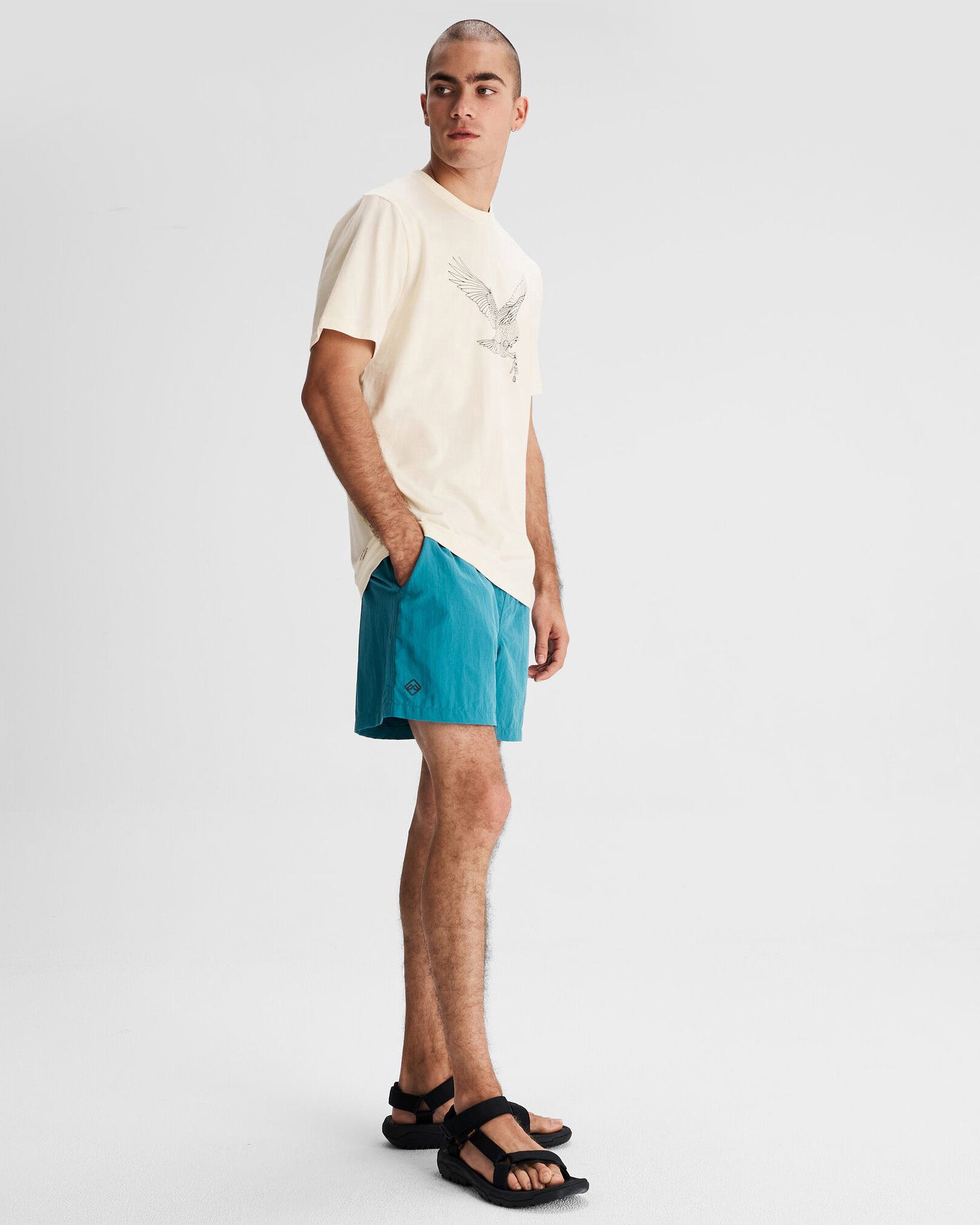 Organic Cotton Men's T-Shirt by O.Smither Kea - Soft Natural Crew Neck Tee for Casual Wear & Everyday Comfort