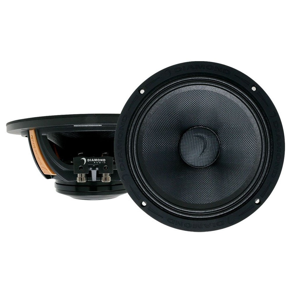 Diamond Audio MS8NEO 1400W Peak 700W RMS 8-Inch Midrange Coaxial Car Speakers - Perfect for Car Audio Upgrades, Marine & Off-Road Vehicle Sound Systems