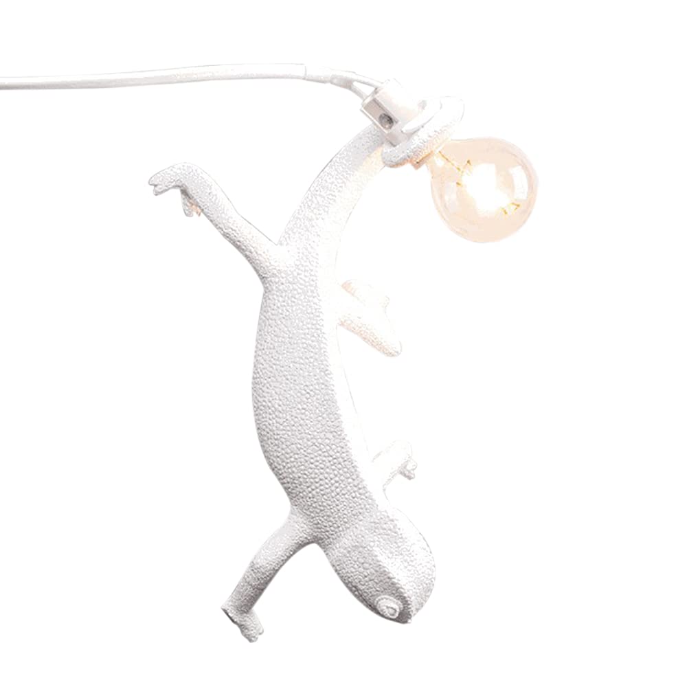 Resin Lizard Wall Lamp - Color Changing LED Chameleon Night Light for Bedroom, Living Room & Dining Room Decor | Unique Reptile-Themed Table Lamp for Kids Room, Corridor & Home Office Lighting