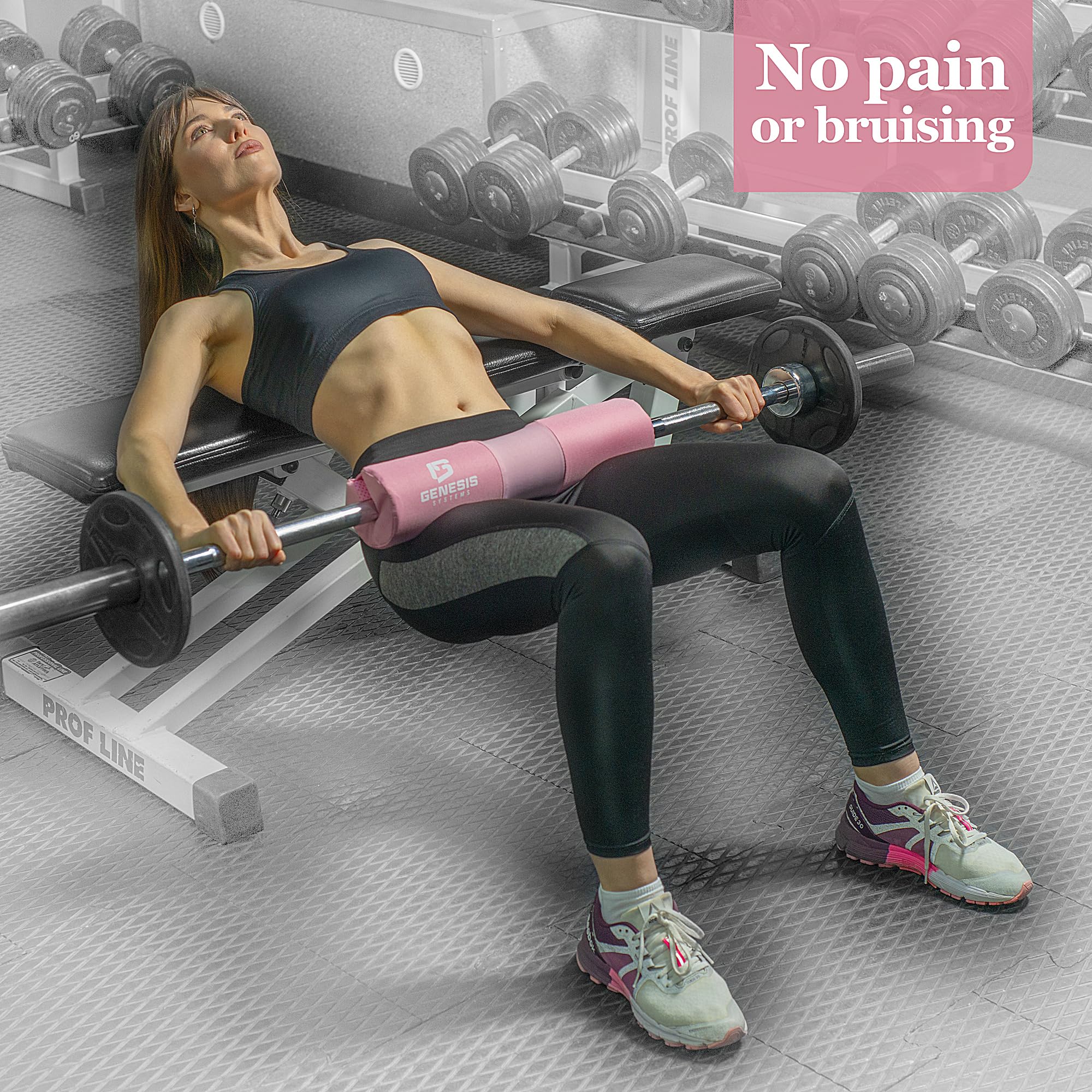 **Foam Barbell Pad for Squats, Hip Thrusts & Lunges – Weight Lifting Shoulder & Neck Support Cushion – Compatible with Standard & Olympic Bars – Ideal for Home Gym & CrossFit Workouts**