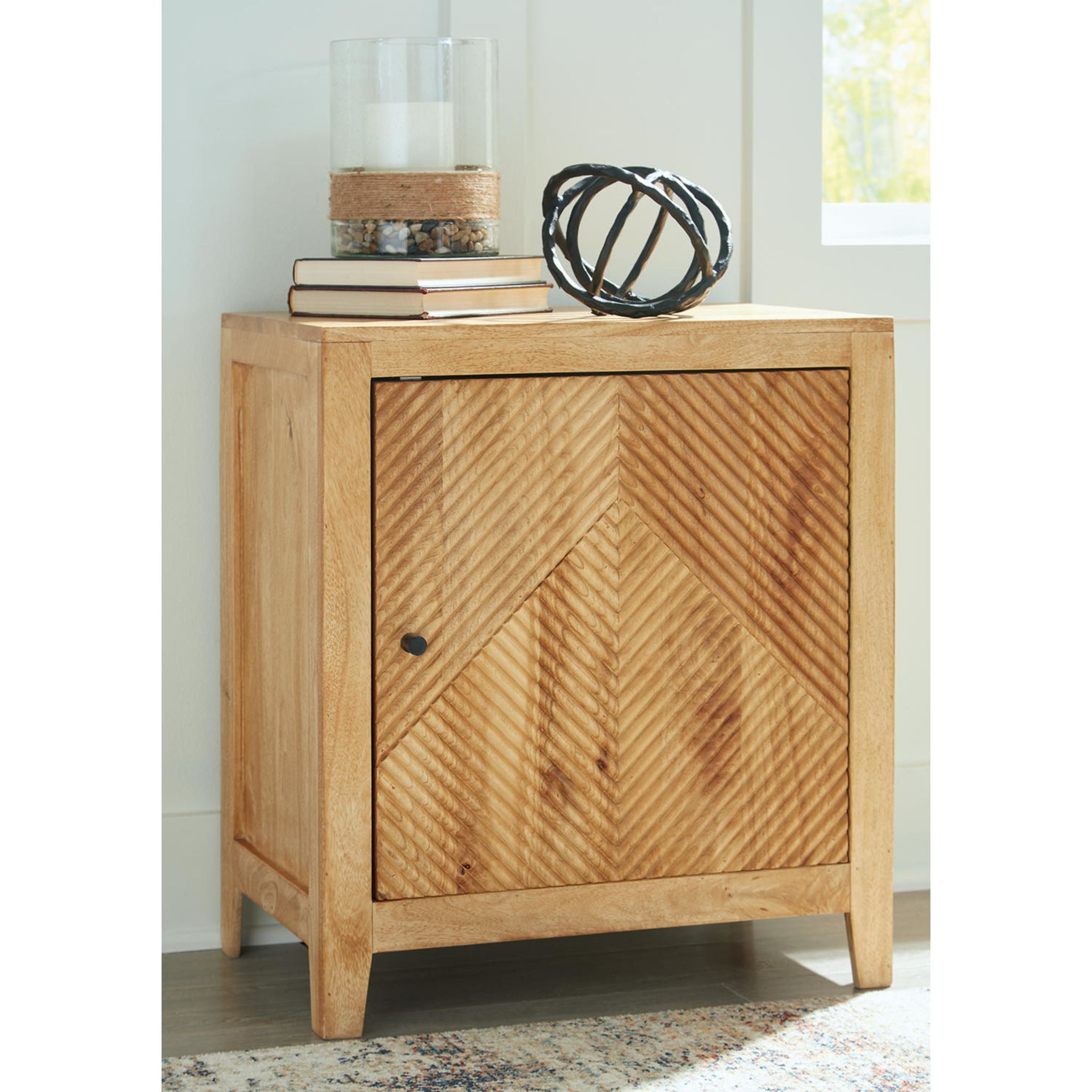 Emberton Accent Cabinet - Light Brown Wood Nightstand with 2 Drawers & Shelf - Perfect for Bedroom, Living Room & Entryway Storage