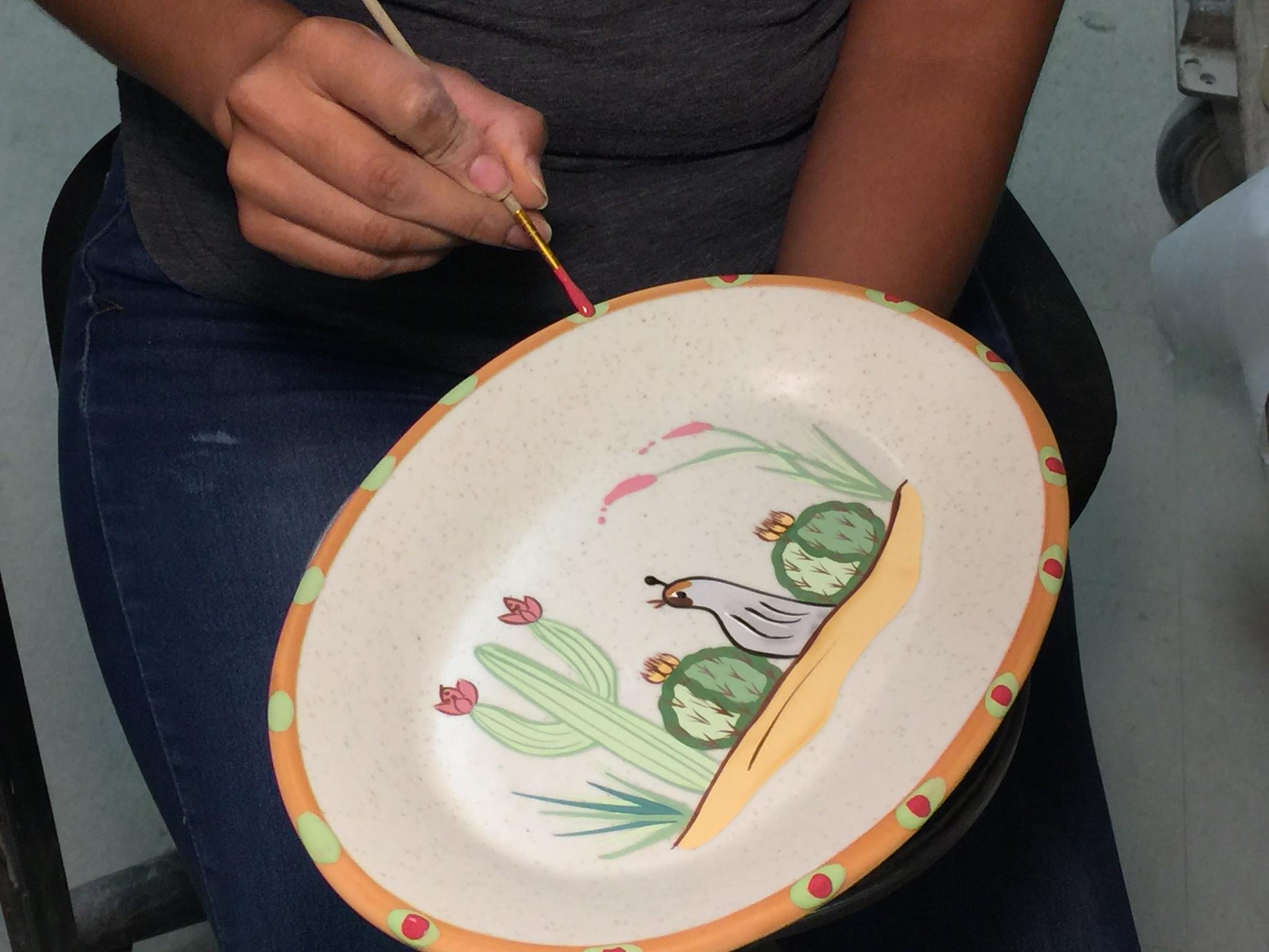 Hand Painted Sonoran Desert Dinnerware Set - Southwestern Style Ceramic Plates & Bowls for Rustic Home Decor | Perfect for Southwestern Themed Dining, Kitchen Decor, and Gift Giving