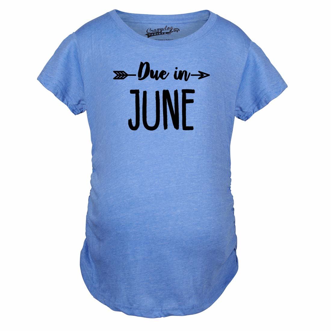 June Due Date Maternity T-Shirt - Cute Baby Shower Announcement & Pregnancy Reveal Tee for Expecting Moms - Perfect for Gender Reveal Parties & Maternity Photos