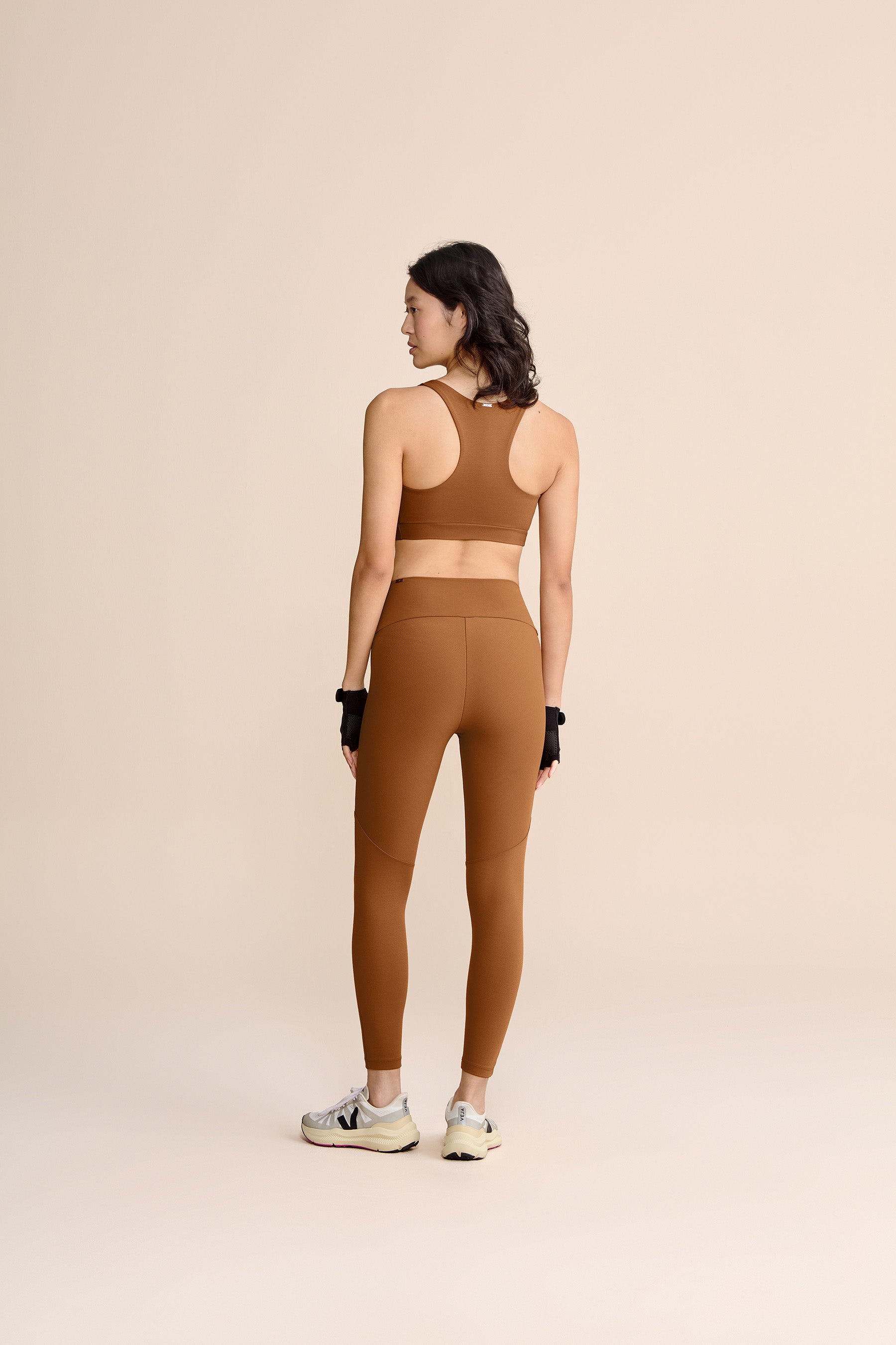High Support Neoprene Line Racerback Sports Bra for Women - Workout, Running, Yoga & Gym Training