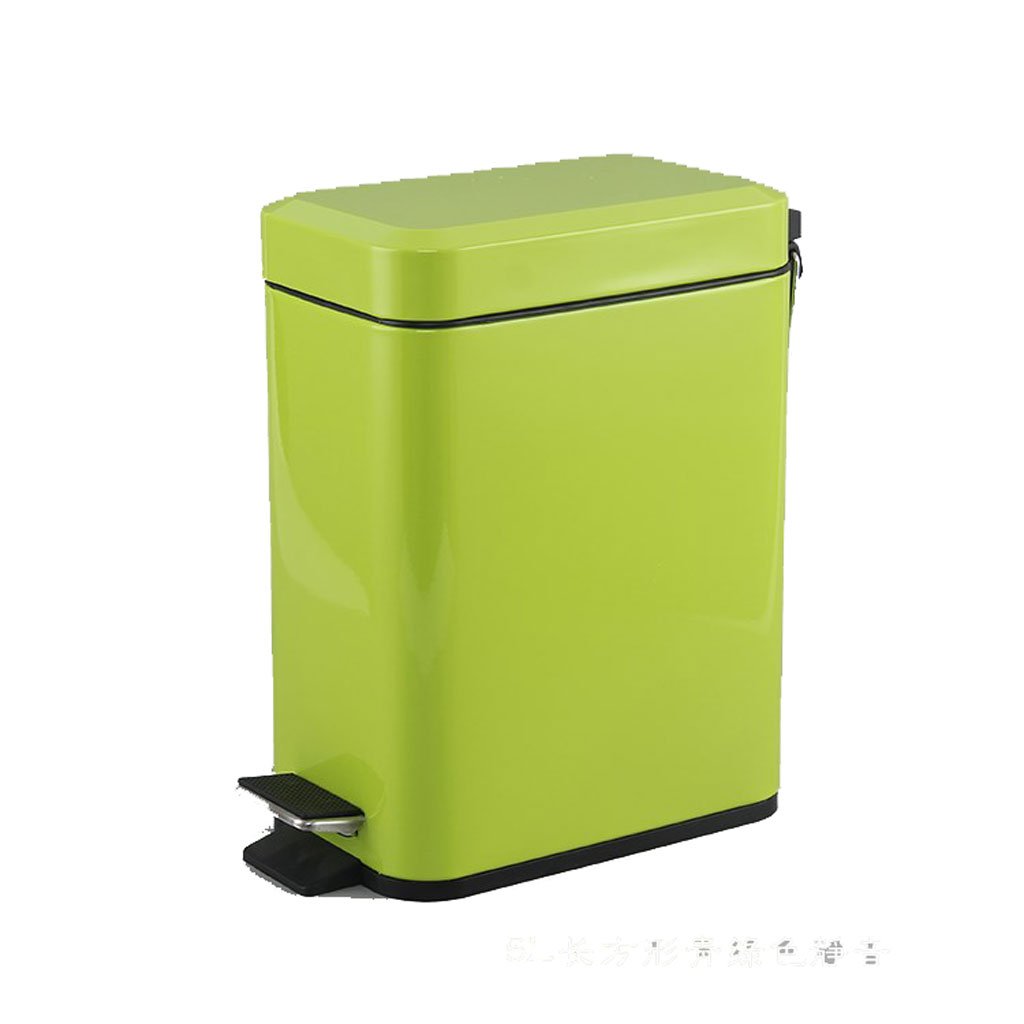 Stainless Steel Pedal Trash Can with Lid - 13 Gallon Rectangular Indoor Garbage Bin for Kitchen, Bathroom, Living Room, Bedroom & Office - Durable Waste Basket for Home & Commercial Use