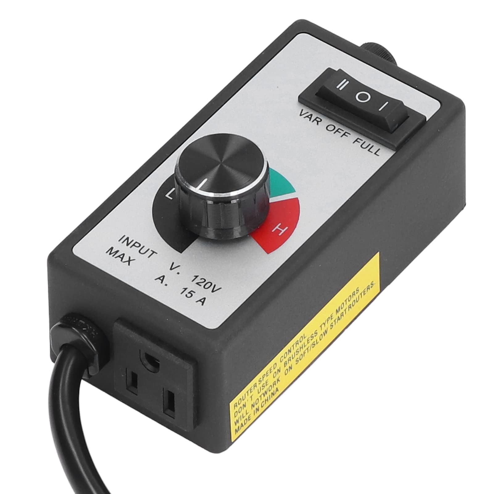 1500W Governor Stable Fan Speed Controller - Adjustable Multifunction Regulator for Ventilators, Power Tools & Lamps - Perfect for Workshop, Home & Industrial Use