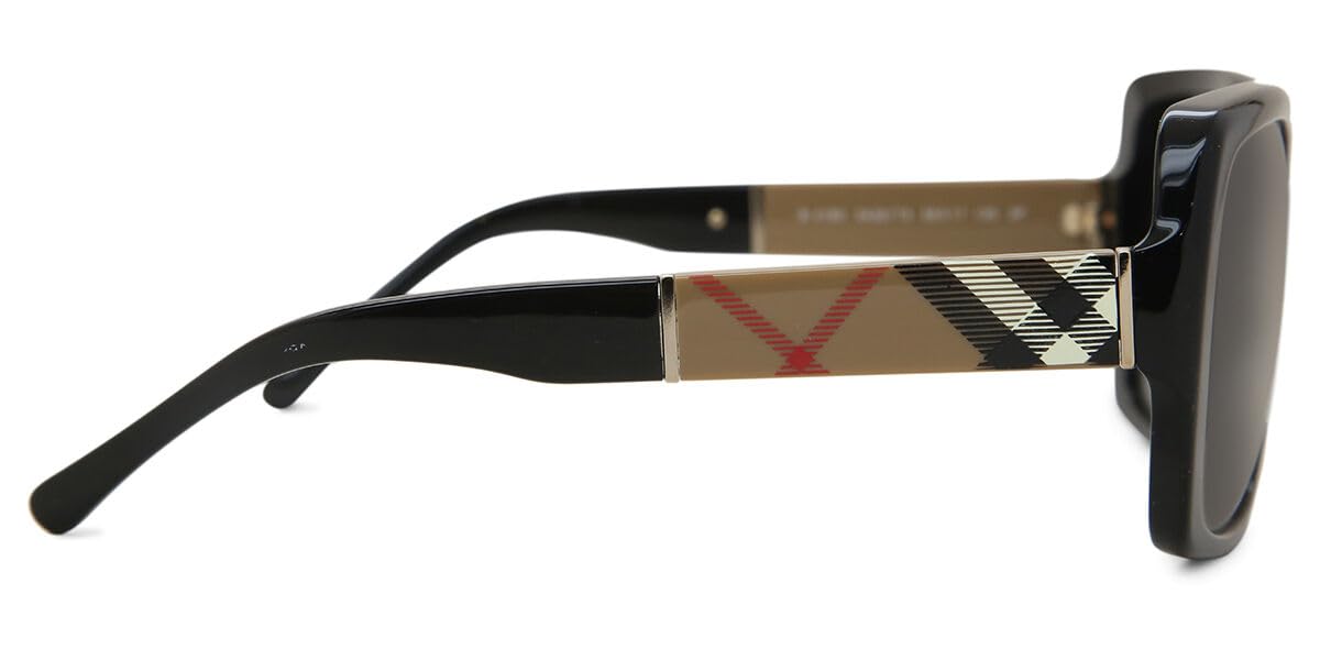 Burberry BE4160 3433T3 Sunglasses for Women - Classic Black Aviator Style UV Protection - Perfect for Driving, Travel & Fashion Accessories