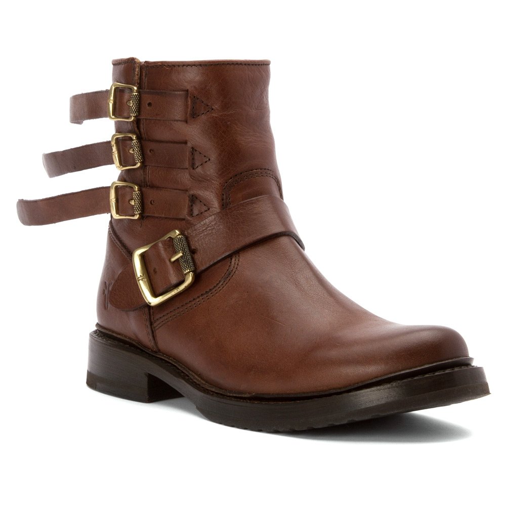 Frye Women's Veronica Strap Ankle Boots - Genuine Leather Comfortable Heeled Booties for Women | Perfect for Casual Outfits, Office Wear & Date Nights