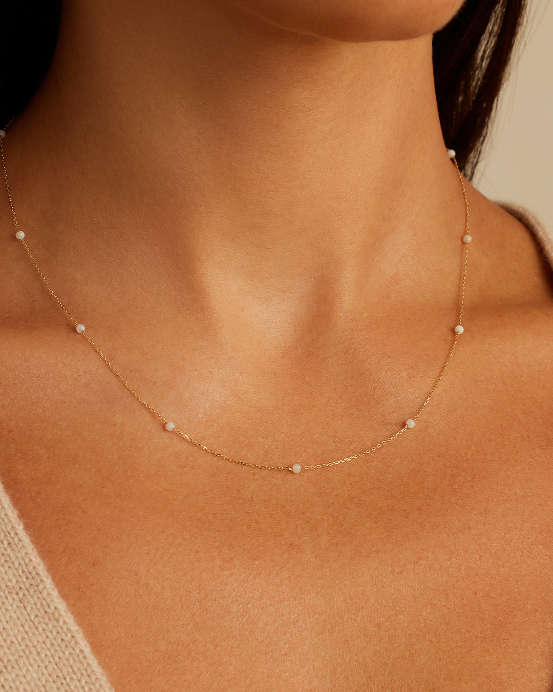 Newport Birthstone Necklace - Personalized Sterling Silver Jewelry Gift for Women - Perfect for Birthdays, Anniversaries & Mother's Day