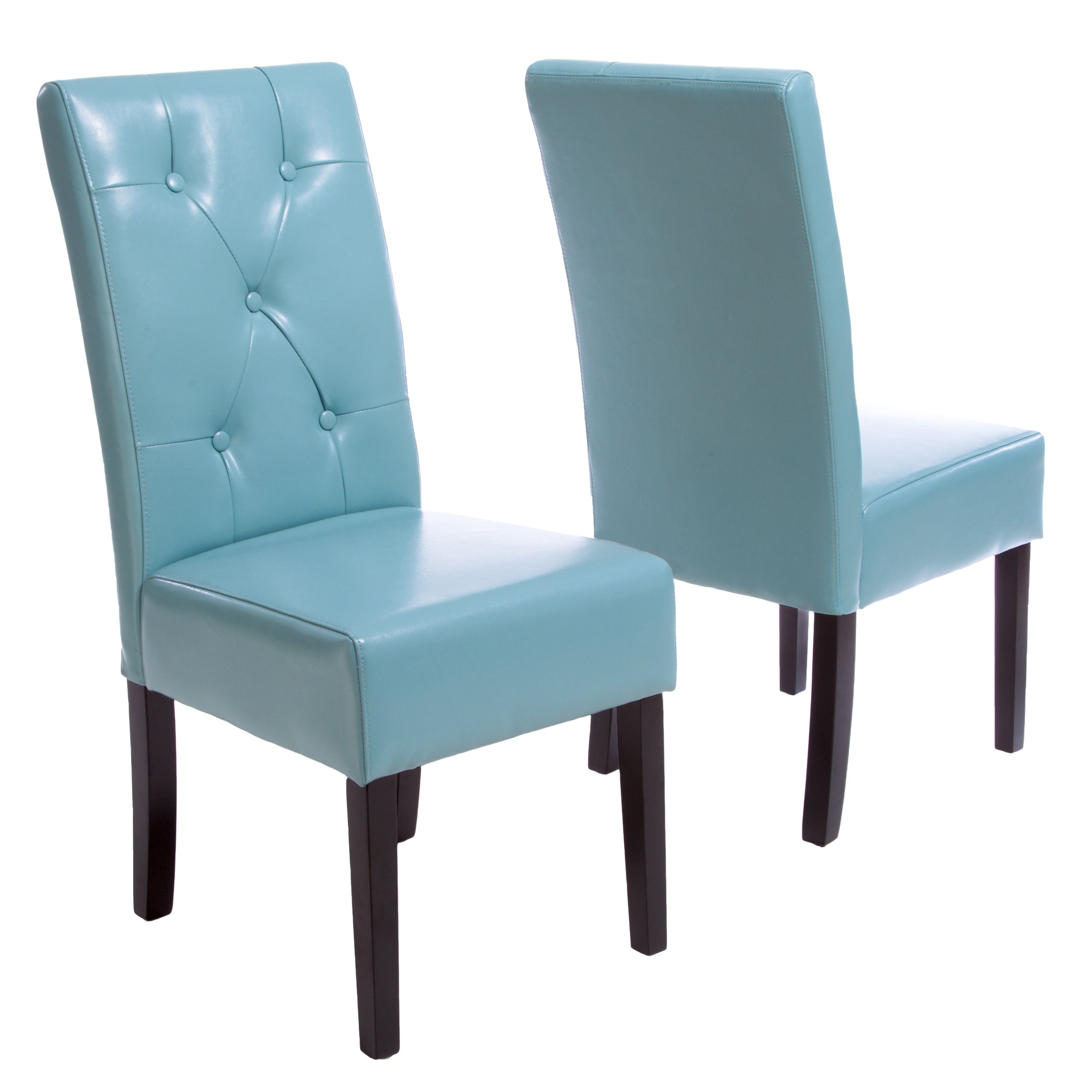 CARTER 5-Tufted KD Dining Chairs, Set of 2 - Modern Upholstered Kitchen Chairs for Dining Room, Restaurant & Home Decor