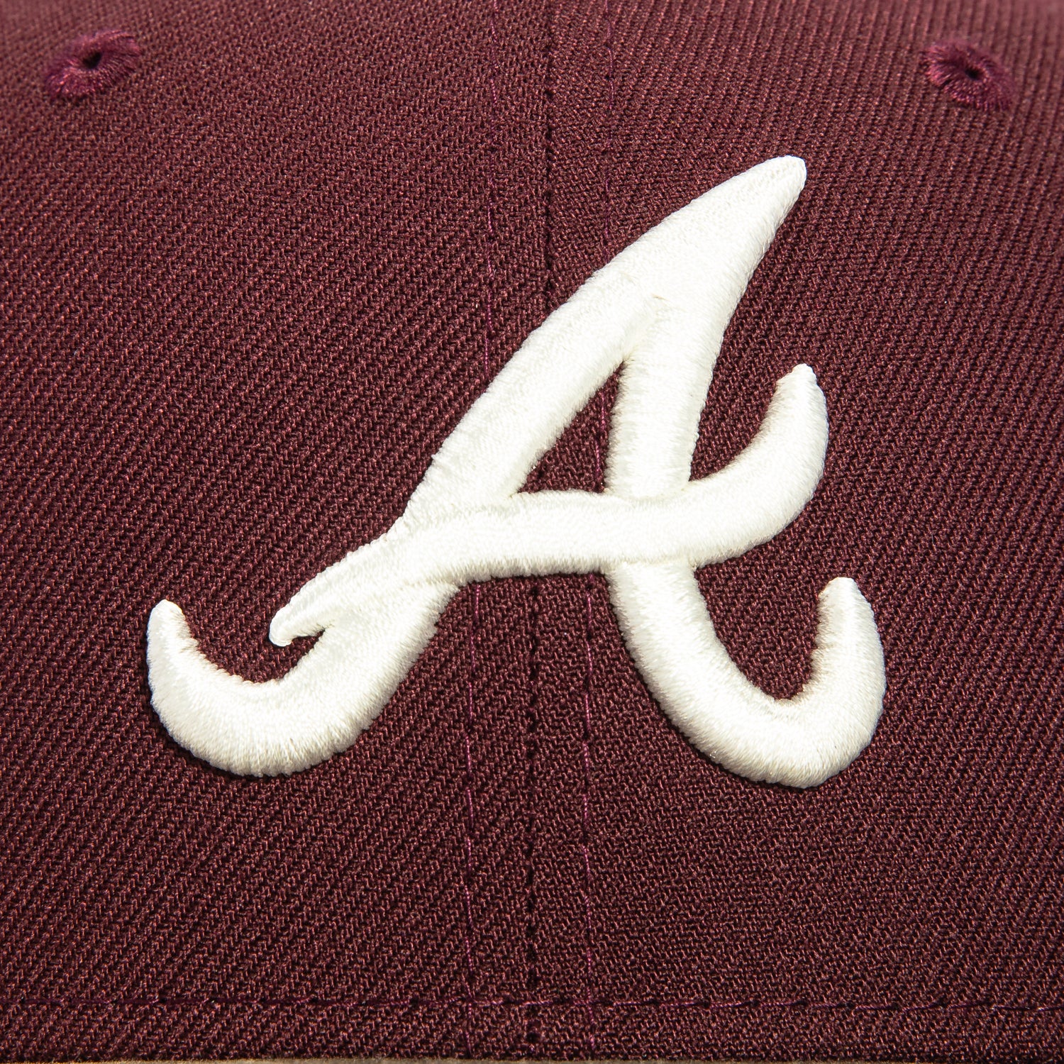 New Era 59Fifty Atlanta Braves 2000 All Star Game Patch Hat - Maroon Camo Water Color Design | MLB Baseball Cap for Men & Women | Game Day, Sports Fan Gift, Streetwear Fashion