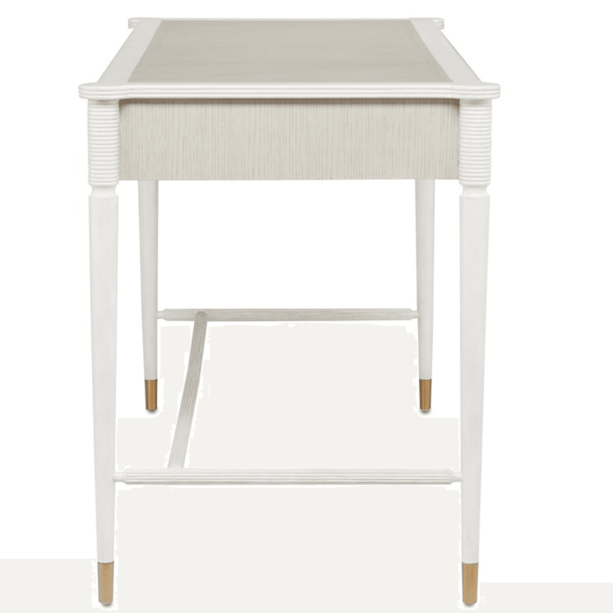 Aster White Modern Office Desk - Stylish & Functional Writing Desk for Home Office, Study, or Workspace - Perfect for Remote Work, Online Classes & Small Spaces