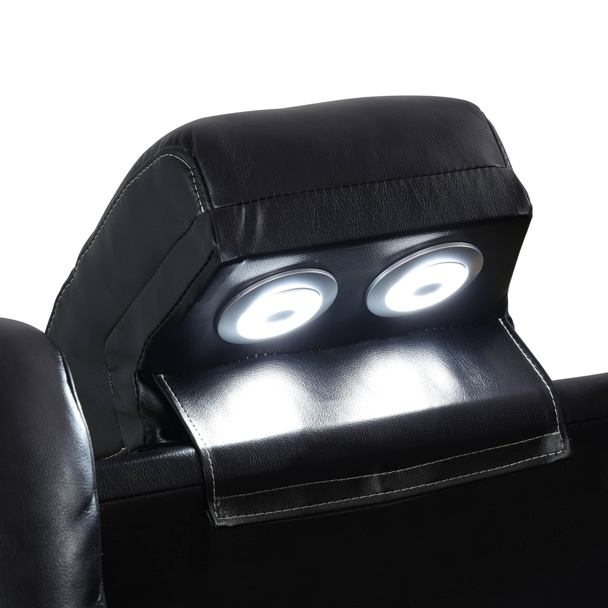 Electric Power Recliner Sofa Set with LED Lights - Modern Living Room Furniture for Home, Dorm, Guest House & Airbnb | Perfect for Relaxing, Entertaining & Small Spaces