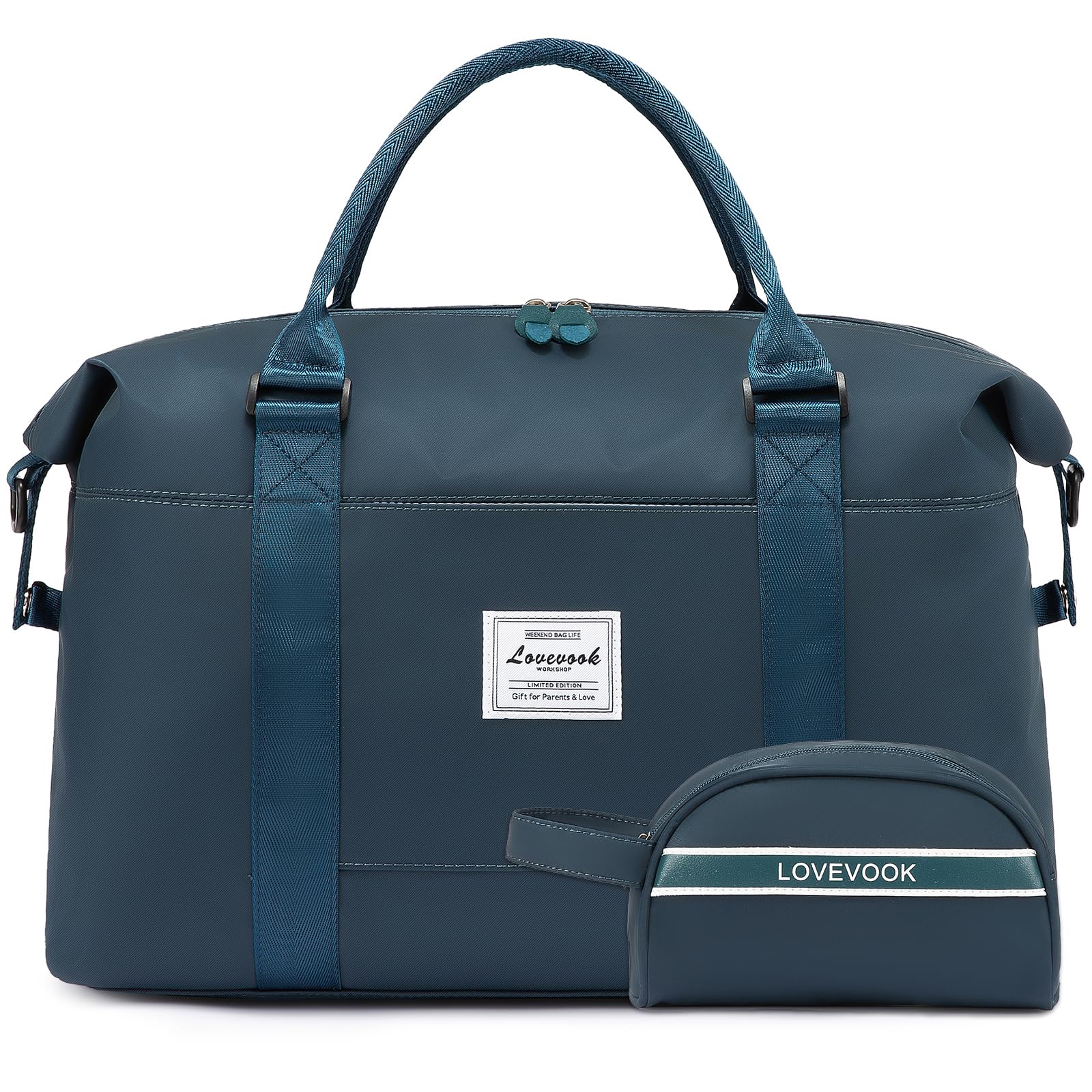 LOVEVOOK Women's Weekender Bag - Stylish Travel Tote, Gym Duffel & Overnight Carry On with Toiletry Pouch - Perfect for Weekend Getaways, Workouts & Hospital Visits