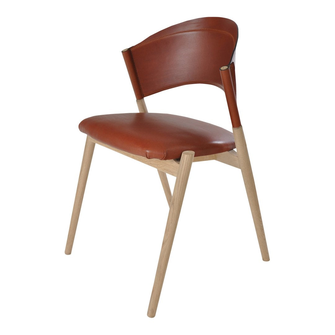 Dennis Marquart Ox Denmarq Dining Chair - Modern Wooden Dining Room Chair with Upholstered Seat - Perfect for Kitchen, Dining Room, and Home Office