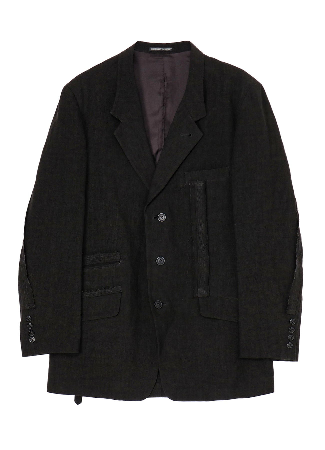 40 Linen Triple Stitch Jacket with Decorative Cloth - Lightweight Summer Blazer for Women, Office Wear & Casual Outfits