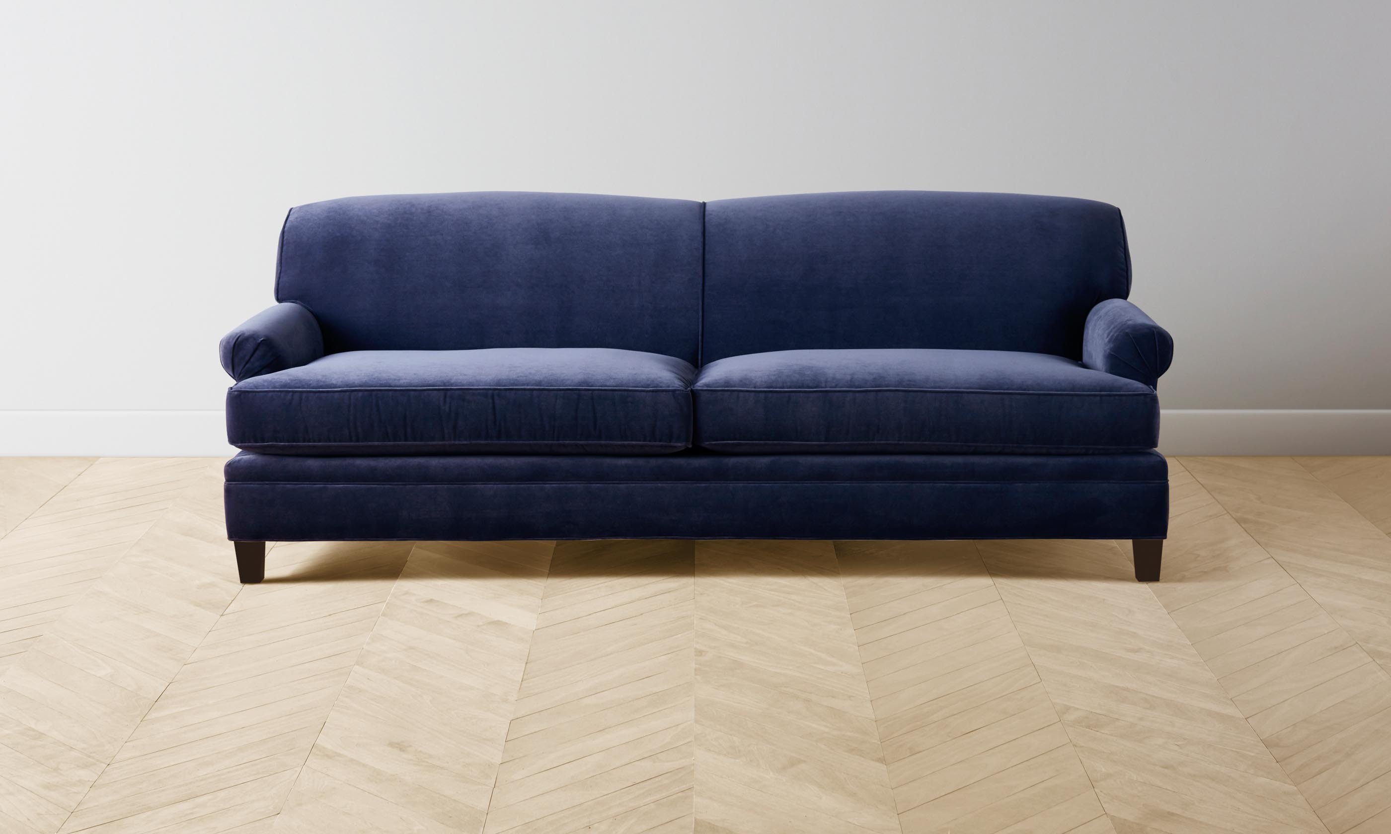 Carmine Sofa - Luxe Performance Velvet in Midnight Blue - Perfect for Living Rooms, Lounges & Modern Home Decor