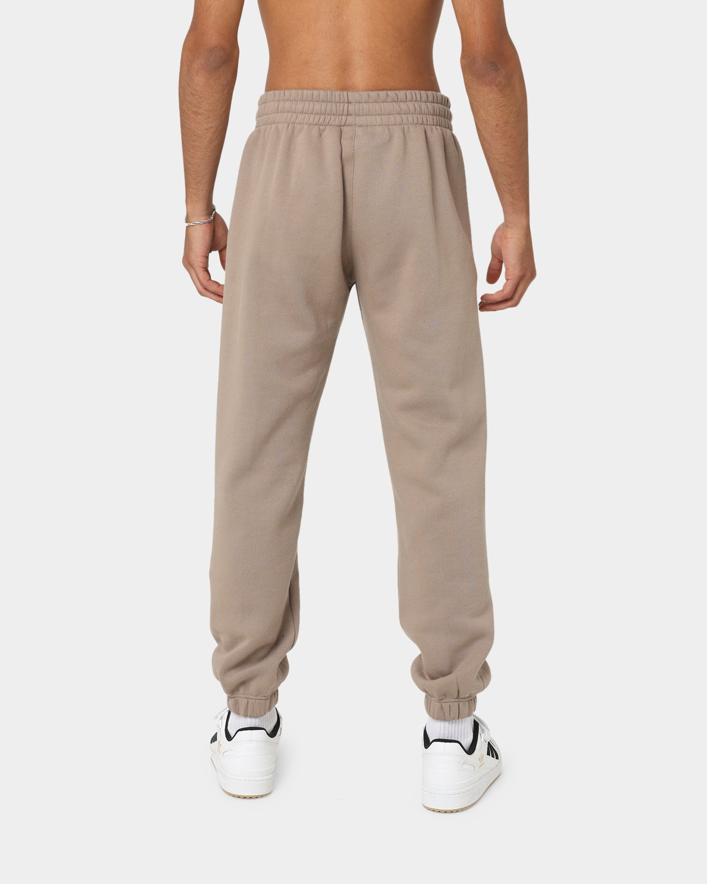Adidas Trefoil Linear Sweatpants for Men - Soft Cotton Jogger Pants with Side Pockets, Brown | Casual Lounge Wear, Gym, Running & Street Style Outfits